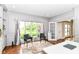 Bright office space with stylish decor, hardwood floors and natural light at 9790 Summerlakes Dr, Carmel, IN 46032