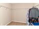Walk-in closet with wire shelving, ready for organization at 9860 Gallop Ln, Fishers, IN 46040