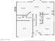 First floor plan features kitchen, living room, dining room, garage, and multiple closets at 9860 Gallop Ln, Fishers, IN 46040