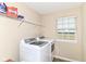 Well-equipped laundry room with modern appliances and storage space at 9860 Gallop Ln, Fishers, IN 46040