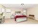 Comfortable main bedroom with large windows and natural light at 9860 Gallop Ln, Fishers, IN 46040