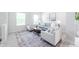 Bright living room with neutral tones, featuring plush seating, stylish decor, and ample natural light at 10075 Niagara Dr, Fishers, IN 46037