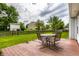 Outdoor deck area with seating, perfect for entertaining or relaxing with green views at 10551 Huckleberry Ct, Noblesville, IN 46060