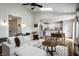 Inviting open-concept home with kitchen, dining area, and comfortable living space featuring modern decor and finishes at 10551 Huckleberry Ct, Noblesville, IN 46060