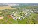 Aerial view of the neighborhood with property lines marked at 1105 Deer Creek Dr, Anderson, IN 46011