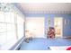 Bright, comfortable bedroom with classic trim, offering natural light and a peaceful atmosphere at 1105 Deer Creek Dr, Anderson, IN 46011