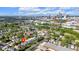 Aerial view showcasing the neighborhood and skyline of Indianapolis, Indiana at 1311 E Michigan St, Indianapolis, IN 46202