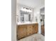 Bathroom boasts stylish double vanity with ample storage and modern finishes at 1311 E Michigan St, Indianapolis, IN 46202