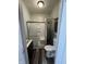 Bathroom featuring a shower, toilet, and sink, ready for a remodel to maximize its functionality at 1314 Laurel St, Indianapolis, IN 46203