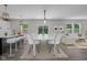 Open concept kitchen/dining room featuring modern furnishings and decor at 19570 Forsythe Dr, Noblesville, IN 46060