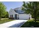 Beautiful two-story home with a two-car garage, complemented by a well-maintained front lawn at 19570 Forsythe Dr, Noblesville, IN 46060