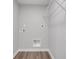 Laundry room featuring wire shelving unit and utility hookups at 19570 Forsythe Dr, Noblesville, IN 46060