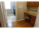 Laundry area with tile flooring and front-loading washer and dryer at 2219 Stone Manor Ct, Avon, IN 46123