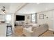 Relaxing living room with a large television and plenty of space for entertaining at 2303 Midway St, Columbus, IN 47201