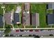 Aerial view of property showcasing the house, yard, garage and neighborhood at 2919 Macpherson Ave, Indianapolis, IN 46205