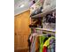 Attic closet with shelving and storage space at 2919 Macpherson Ave, Indianapolis, IN 46205