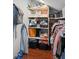 Walk-in closet with ample storage space; features built-in shelving at 2919 Macpherson Ave, Indianapolis, IN 46205