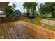 Large, wooden back deck overlooks backyard and neighborhood at 3216 N Kenwood Ave, Indianapolis, IN 46208