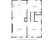 First floor plan featuring the kitchen, living room and dining room at 3216 N Kenwood Ave, Indianapolis, IN 46208