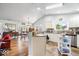 Spacious kitchen with white cabinets and an eat in dining area at 4134 Bella Ct, Indianapolis, IN 46237