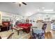 Open-concept living room featuring a cozy seating area, seamlessly connected to the kitchen and dining space at 4134 Bella Ct, Indianapolis, IN 46237
