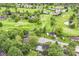 Aerial view of a residential neighborhood with a golf course at 436 Maria Dr, Greenwood, IN 46143
