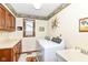 Functional laundry room equipped with modern appliances, ample counter space, and storage solutions at 436 Maria Dr, Greenwood, IN 46143