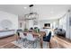 Elegant dining area flows into the living room, creating a bright and inviting space at 591 Dalton Way, Avon, IN 46123