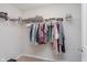 Organized walk-in closet with ample storage space for clothing and accessories at 6460 Wasco Dr, Whitestown, IN 46075