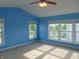 Bedroom with blue walls and natural light from three windows at 6836 Eagle Crossing Blvd, Brownsburg, IN 46112