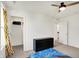 Sunlit bedroom featuring modern ceiling fan and a bed dressed with blue Spiderman-themed comforter at 6843 Black Cherry Ter, Brownsburg, IN 46112