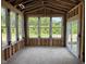 Unfinished sun room or Gathering room with large picture windows overlooking lush landscaping at 7239 Barrett Dr, Brownsburg, IN 46112