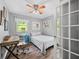 Comfortable bedroom with desk and chair, perfect as a guest room or home office at 7595 Heather Dr, Nineveh, IN 46164