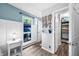Bedroom with natural light, window views, and closet access, perfect for relaxation and storage at 7595 Heather Dr, Nineveh, IN 46164