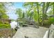 Dock with lake views and a seating area at 7595 Heather Dr, Nineveh, IN 46164