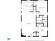 Floorplan layout showing kitchen, primary bedroom, baths, walk in closet, living room, and bedroom at 7595 Heather Dr, Nineveh, IN 46164