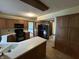 Kitchen showcasing sleek black appliances, generous counter space, and abundant storage at 830 Millerwood Dr, Lebanon, IN 46052
