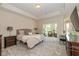 Spacious main bedroom with tray ceiling and a connected sitting area at 9789 Rue Renee Ln, McCordsville, IN 46055