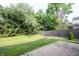 Well-maintained backyard featuring a stone fire pit and a paver patio at 10266 Hatherley Way, Fishers, IN 46037