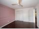 Bedroom with wood flooring and a closet at 10266 Hatherley Way, Fishers, IN 46037