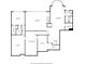 Basement level floor plan shows layout of rooms, storage and recreational areas at 10554 Hyde Park, Carmel, IN 46032