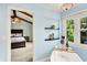 Bright bathroom showing tub and bedroom at 10906 Camden Ct, Fishers, IN 46038