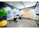 Bright fitness center with modern equipment, including exercise bikes, and an open layout at 1111 Cavendish Dr, Carmel, IN 46032
