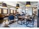 Stylish resident lounge with comfortable seating, contemporary lighting, and decorative accents at 1111 Cavendish Dr, Carmel, IN 46032