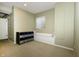 The finished basement area features a storage area and bench seating with decor pillows at 11727 Wedgeport Ln, Fishers, IN 46037