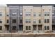 Row of newly constructed townhomes, each with a brick facade at 1216 N Alabama St, Indianapolis, IN 46202