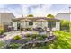 Backyard featuring a patio, seating, a grill, and lush landscaping at 14291 Holly Berry Cir, Fishers, IN 46038