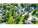 A high angle view of a neighborhood with lush greenery and well-maintained homes on a sunny day at 16890 Catkins Ct, Westfield, IN 46074