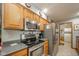 Bright kitchen with stainless steel appliances, plenty of cabinet space, and modern lighting at 188 Bay Ridge Dr, Pendleton, IN 46064