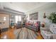 Cozy living room with a comfortable sofa, artwork, and a warm, inviting atmosphere at 188 Bay Ridge Dr, Pendleton, IN 46064